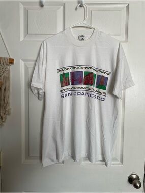 Vintage Men’s Large San Francisco Graphic Tee - White